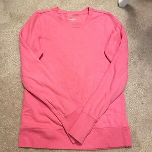 pink tech gear crewneck